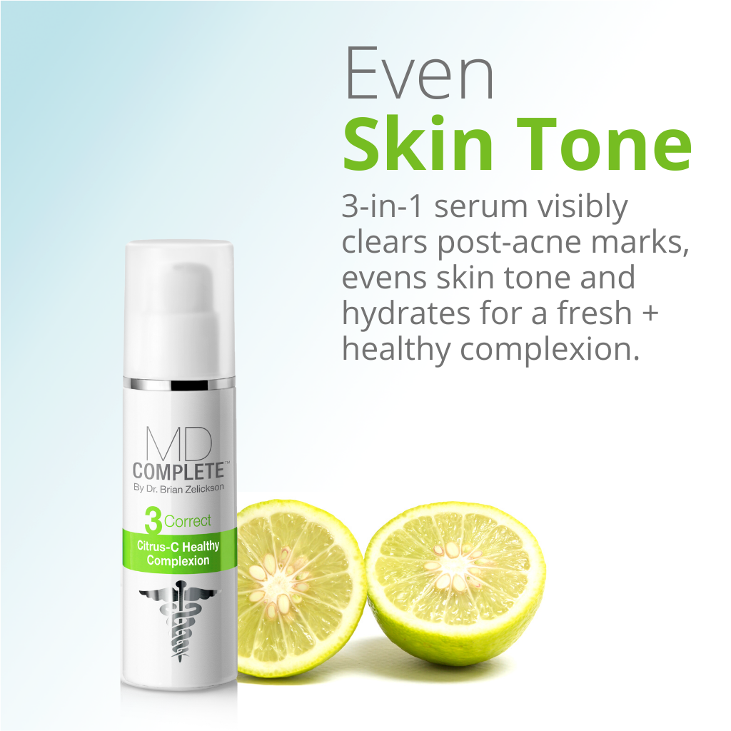 Even skin tone with this 3-in-1 serum